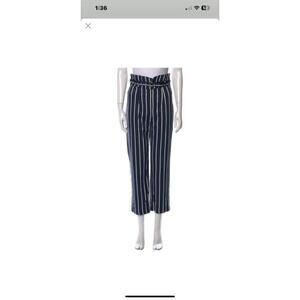 Women's Reformation Blue and White Striped Pants Size 6